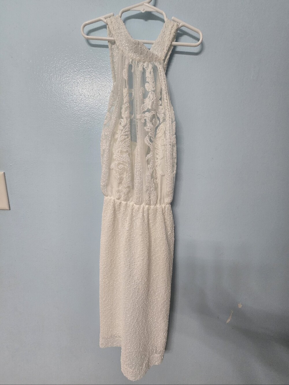 Grace Loves Lace Ivory Lace Halter Dress XS Boho Bridal